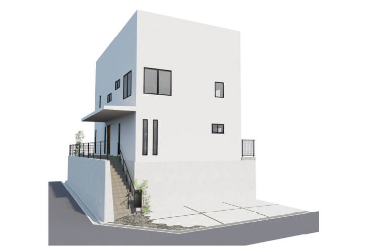 住宅の外観イラスト