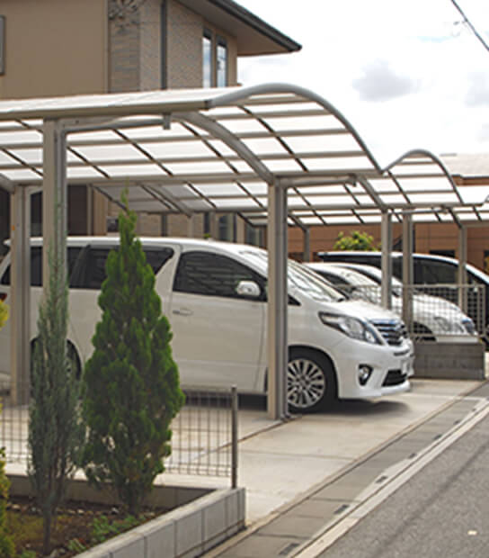 住宅にあるカーポート